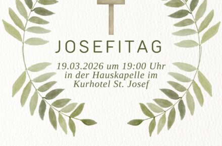 OptimaMed St. Josef lädt zum Festgottesdienst am Josefitag ein