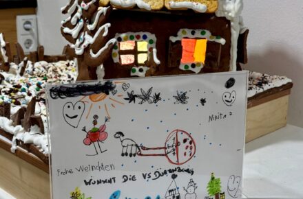 Im Gesundheitsresort St. Josef freut man sich über ein Lebkuchenhaus